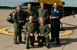 The Defence Helicopter Flying School teams