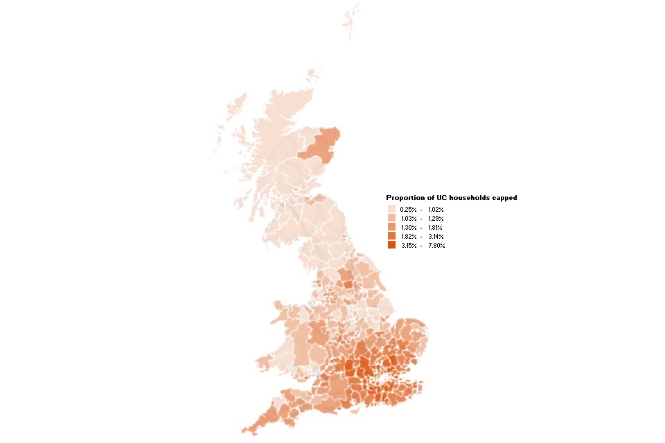 Benefit cap number of households capped to November 2021 GOV.UK
