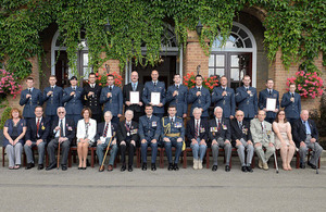 RAF personnel and Bomber Command veterans at RAF Linton-on-Ouse [Picture: Gary Wort, Crown copyright]