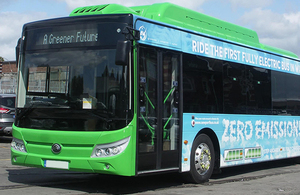 UK on track to reach 4,000 zero emission bus pledge with £200 million boost