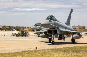 RAF Typhoon в Румынии будет осуществлять воздушную охрану