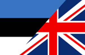 Флаги Эстонии и Великобритании