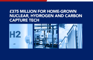 £375 million for home-grown nuclear, hydrogen and carbon capture tech