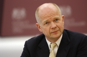 Foreign Secretary William Hague