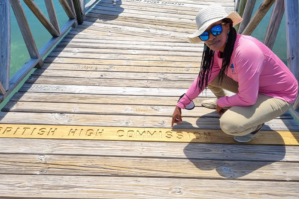 A sign of Bahamas National Park 