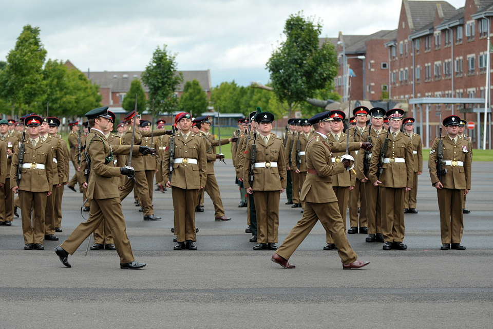 Junior Soldiers on parade