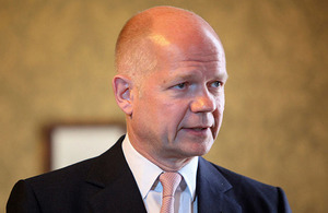 The Foreign Secretary William Hague