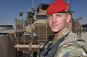 Lance Corporal Aiden Cooper, from 253 Provost Company of the Royal Military Police