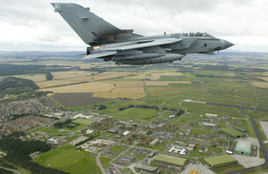RAF Tornado flies over RAF Lossiemouth (library image) [Picture: Senior Aircraftwoman Kay-Marie Bingham, Crown Copyright]