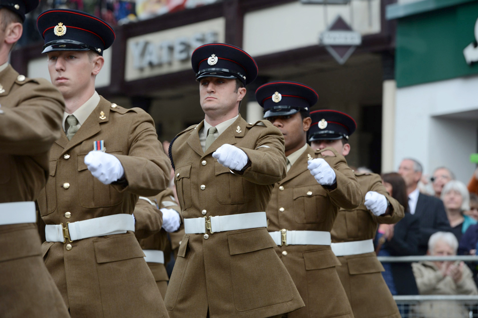 Soldiers from 64 Works Group Royal Engineers 