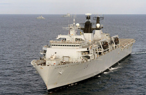 HMS Bulwark deployed on Cougar 13 [Picture: Leading Airman (Photographer) Arron Hoare, Crown copyright]