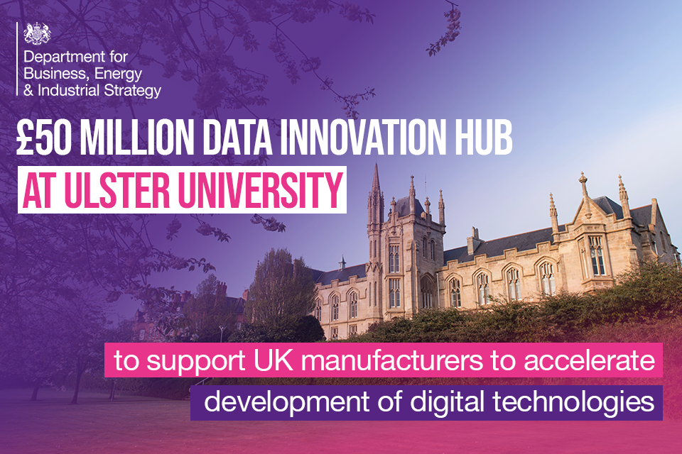 £50 million data innovation hub for manufacturers to accelerate digital