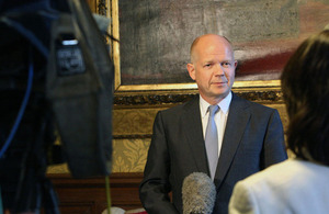 Foreign Secretary William Hague