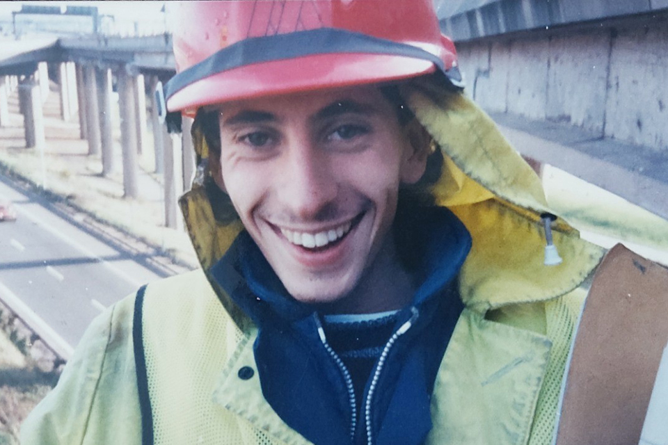 Michael pictured at Spaghetti Junction on his first ever maintenance scheme.