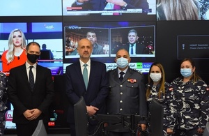 Ambassador Collard at the Northern Command and Control Centre in Tripoli