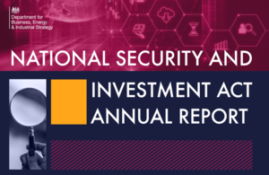 National security and investment act annual report