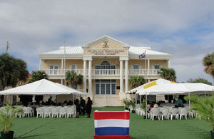 The House of Assembly building on Grand Turk