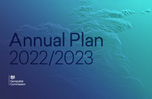 Geospatial Commission Annual Plan front cover