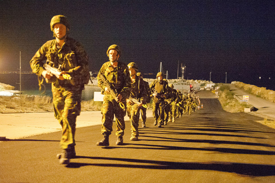 Army medics on a 7km tab