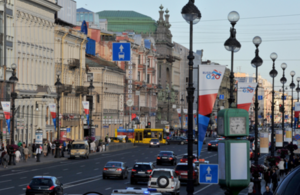 G20 flags in St Petersburg