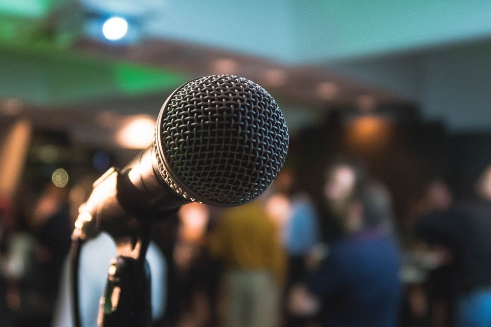 Microphone in Conference Hall