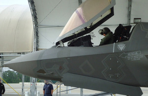 A Lightning II aircraft being prepared for take-off at Eglin Air Force Base (library image) [Picture: Crown copyright]