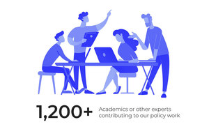 1,200 academics have contributed to our policy work