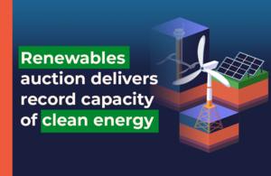 Renewables auction delivers record capacity of clean energy