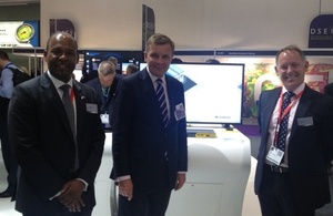 Welsh Secretary launches EADS’ latest line in security encryption at DSEi show