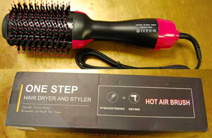 One Step hairdryer and styler.