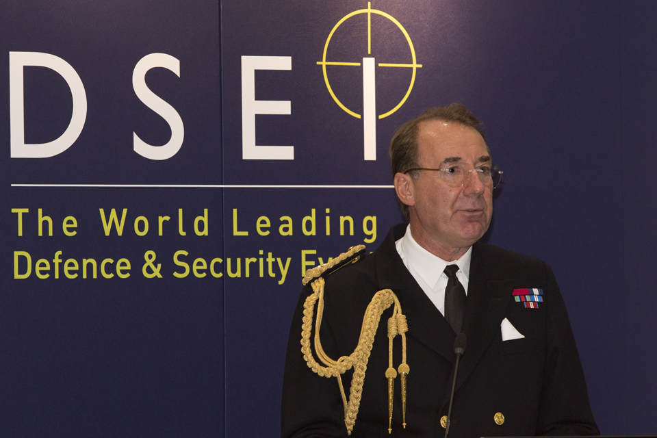 First Sea Lord Admiral Sir George Zambellas