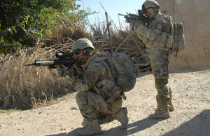 Body armour containing ceramic ballistic plates helps protect UK Service personnel on operations (library image) [Picture: Corporal Barry Lloyd, Crown copyright]