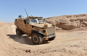 A Foxhound Light Protected Patrol Vehicle [Picture: Corporal Si Longworth, Crown copyright]