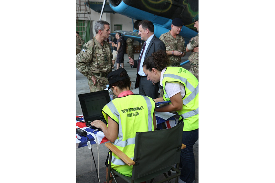 “Albanian Lion 13” - UK local Embassy Staff involved in a non-combatant evacuation operation (NEO) in Kuçova.