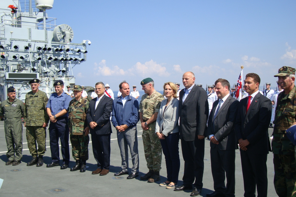 “Albanian Lion 13”- DV Day, VIP Guests on board HMS Illustrious.