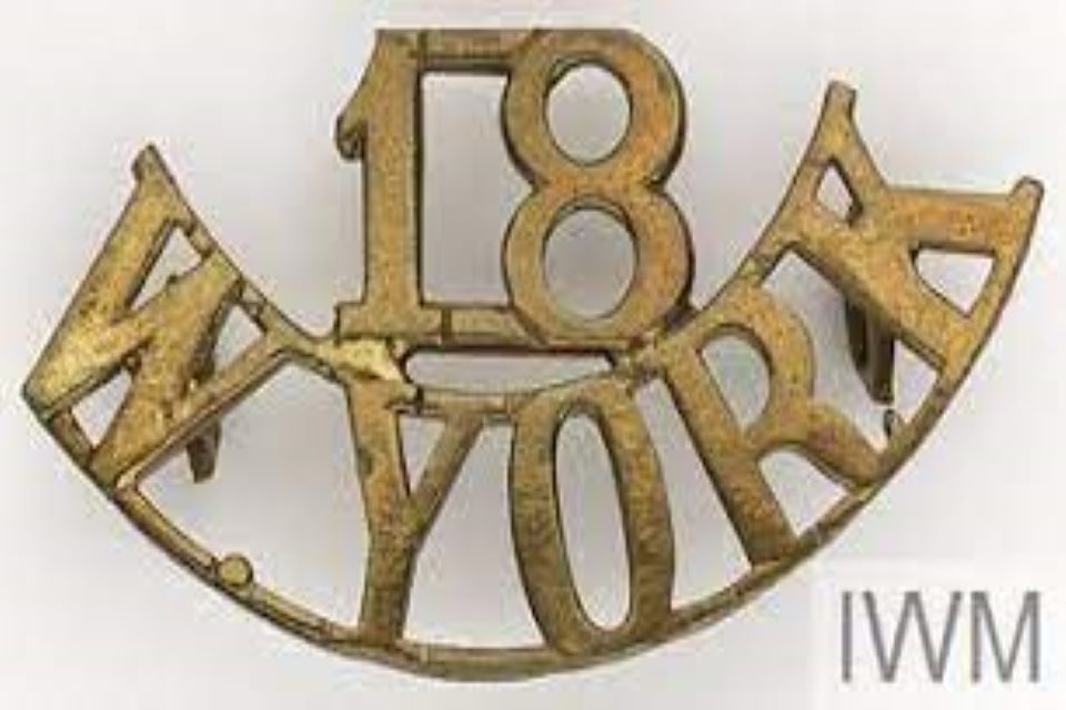 Shoulder titles of a West Yorks soldier.
