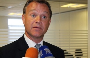 FCO Minister for Africa Mark Simmonds during his visit toMozambique