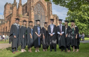 From left to right: Leejay Brookes, Jasmine Berwick, Eleanor Ball, Keavy Horricks, Jenna Moore, Sam Dixon, Liam Cavanagh Ashleigh Williamson Katie Powell