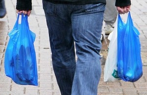 Shopper with bags