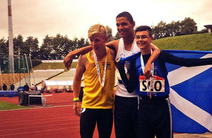 young athletes at School Games 2012