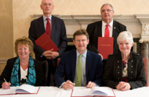 Financial Secretary Greg Clark signs Preston City Deal