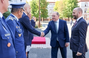 Defence Secretary Ben Wallace and Slovakian Defence Minister Jaroslav Nad in Bratislava