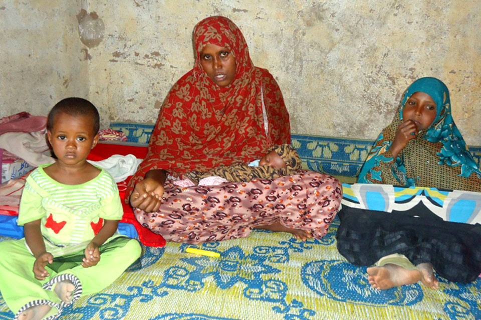 Lucky to be alive - Farhiya pictured with her 3 children.