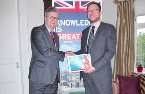 HMA Stuart Gill and Jón Skafti Gestsson, Chevening Scholar 2013