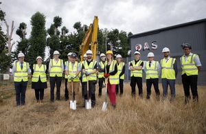 Breaking-ground ceremony for Phase 3 of OAS at Culham Science Centre