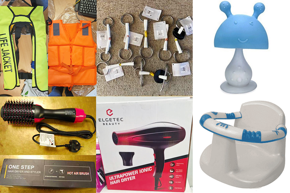 Images of featured recalls.