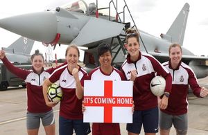 Женская футбольная команда RAF Coningsby