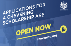 Apply now to Chevening
