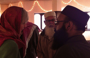 Home Secretary Theresa May at Kanz ul Iman Mosque in Tipton