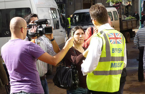 FCO Consular staff being interviewed